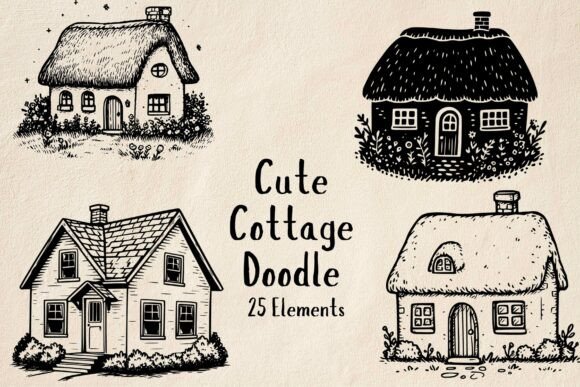 Cottage Doodle: Timeless Charm for Modern Design