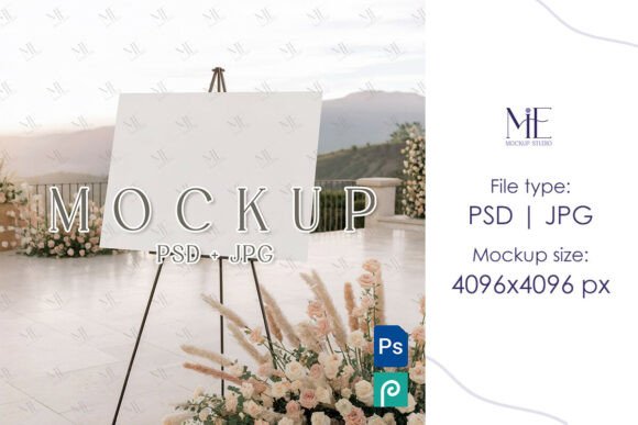 Elevate Your Brand with a Boho Wedding Sign Mockup
