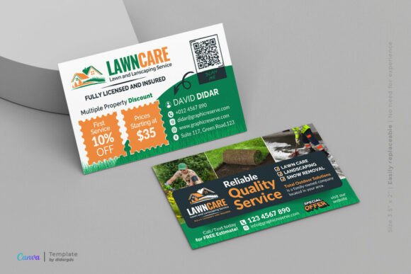 Elevate Your Brand with a Landscaping Quality Business Card Design