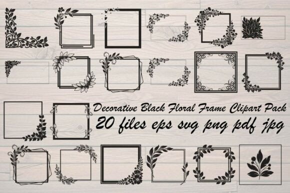 Elevate Your Designs: The Ultimate Guide to Decorative Black Floral Frames