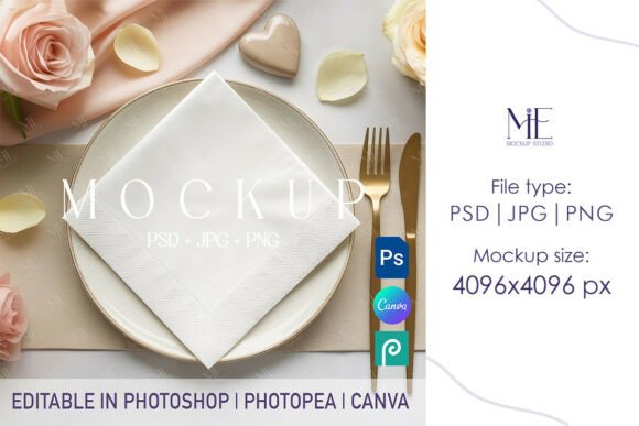Elevating Client Presentations: The Strategic Value of the Wedding Cocktail Paper Napkin Mockup