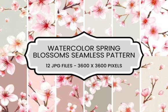 Embracing the Season: A Guide to Watercolor Spring Blossoms Seamless Patterns