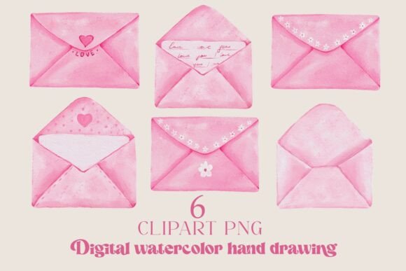 Evaluating the Design Value of Pink Envelopes Clipart PNG for Professional Projects