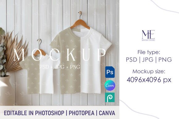 Family T-Shirt Mockup PSD Canva Guide