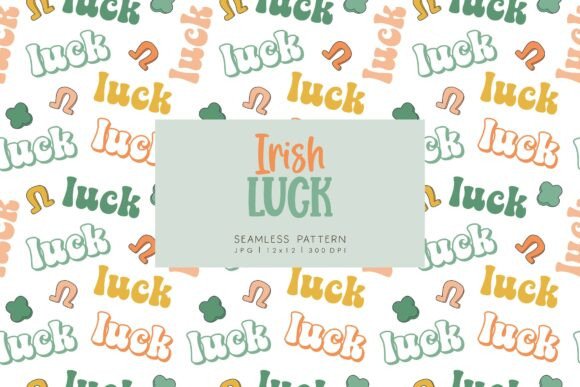 Seamless Pattern Irish Luck 1 Design Guide