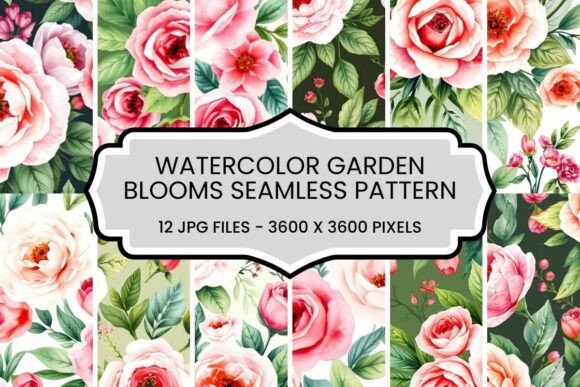 Transforming Creative Projects with Watercolor Garden Blooms Seamless Patterns
