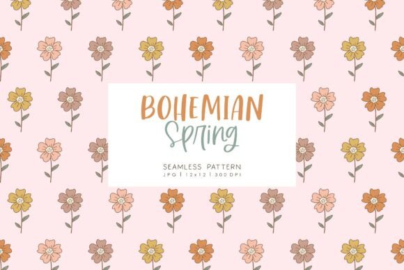Unleashing Creativity with the Seamless Pattern BOHEMIAN SPRING 4 Collection