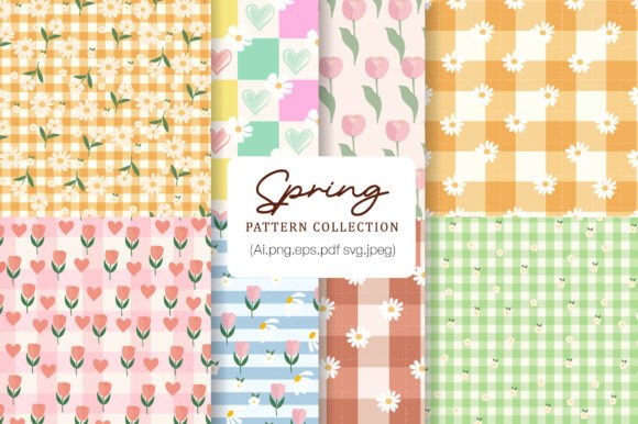 Unlocking Creative Potential with the Spring Pattern Background Set